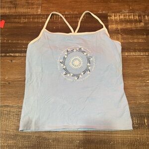 Indy Car Series Blue & White Tank Top Sz Large